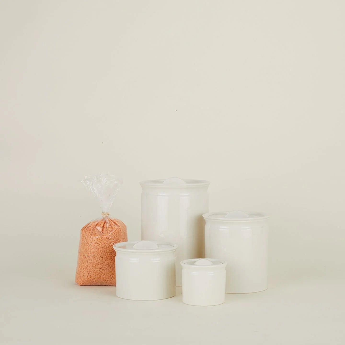 Larder Crock - Ivory Ceramic Storage Container