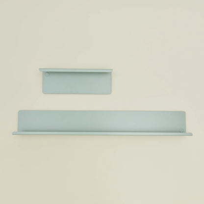 Golden Linen Ledge Shelf in Sage Green - Floating Shelf