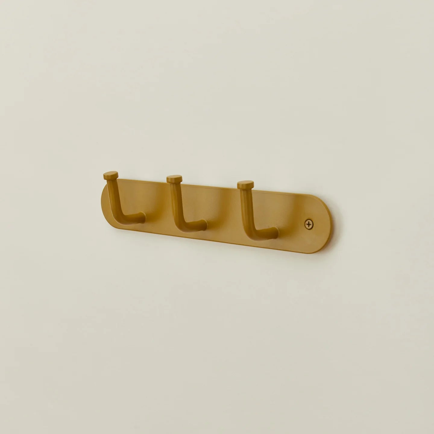 Mustard Hook Rack – Solid Metal Wall Hooks for Entryway & Bathroom