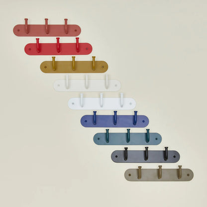 Mustard Hook Rack – Solid Metal Wall Hooks for Entryway & Bathroom