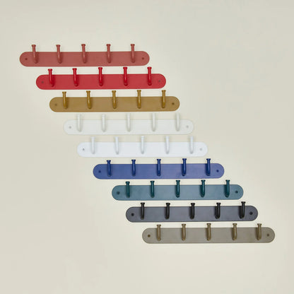Mustard Hook Rack – Solid Metal Wall Hooks for Entryway & Bathroom