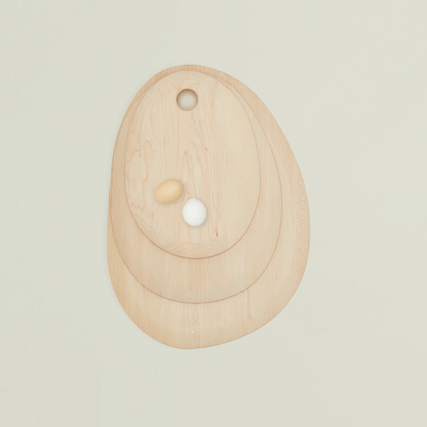 Pebble Cutting Board - Maple Wood