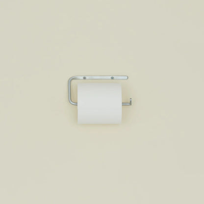 Golden Linen Zinc Plated Toilet Paper Holder in polished silver for modern bathroom